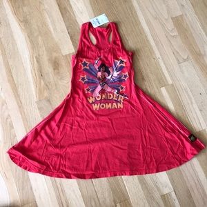 TRUNK Red Wonder Woman Racer Back dress girls sz 5 NWT